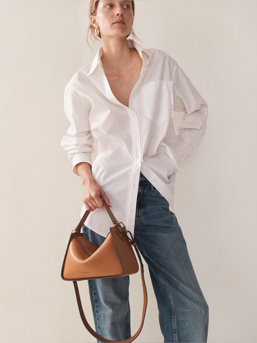 The Horse ‘Clementine’ Grained Leather Bag in Tan NWT